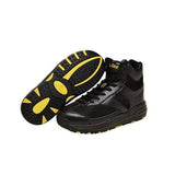 Mt. Emey 2152 Black - Children Oil/slip Resistant Boots With Laces - Shoes