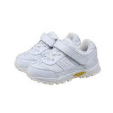 Mt. Emey 3301-3L White - Children Straight Last Athletic Shoes With Elastic Laces - Shoes