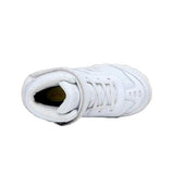 Mt. Emey 3305-3H White - Children Straight Last Athletic Boots With Elastic Laces - Shoes