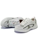 Mt. Emey 9701-3L White/silver - Mens Light Weight Athletic Walking Shoe With Laces - Shoes